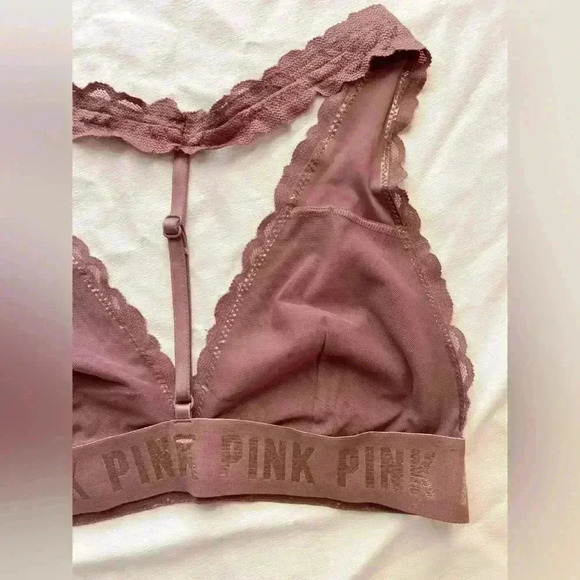 Victoria’s Secret PINK Lace Bralette Mauve - Picture 6 of 9